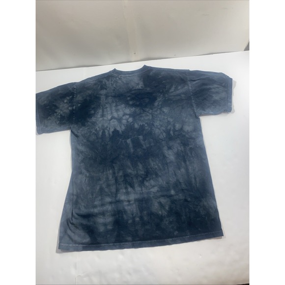 The Mountain Wolf Shirt Mens 2XL Blue Tie Dye Cotton Short Sleeve‎ 1998 Vintage - Picture 6 of 8